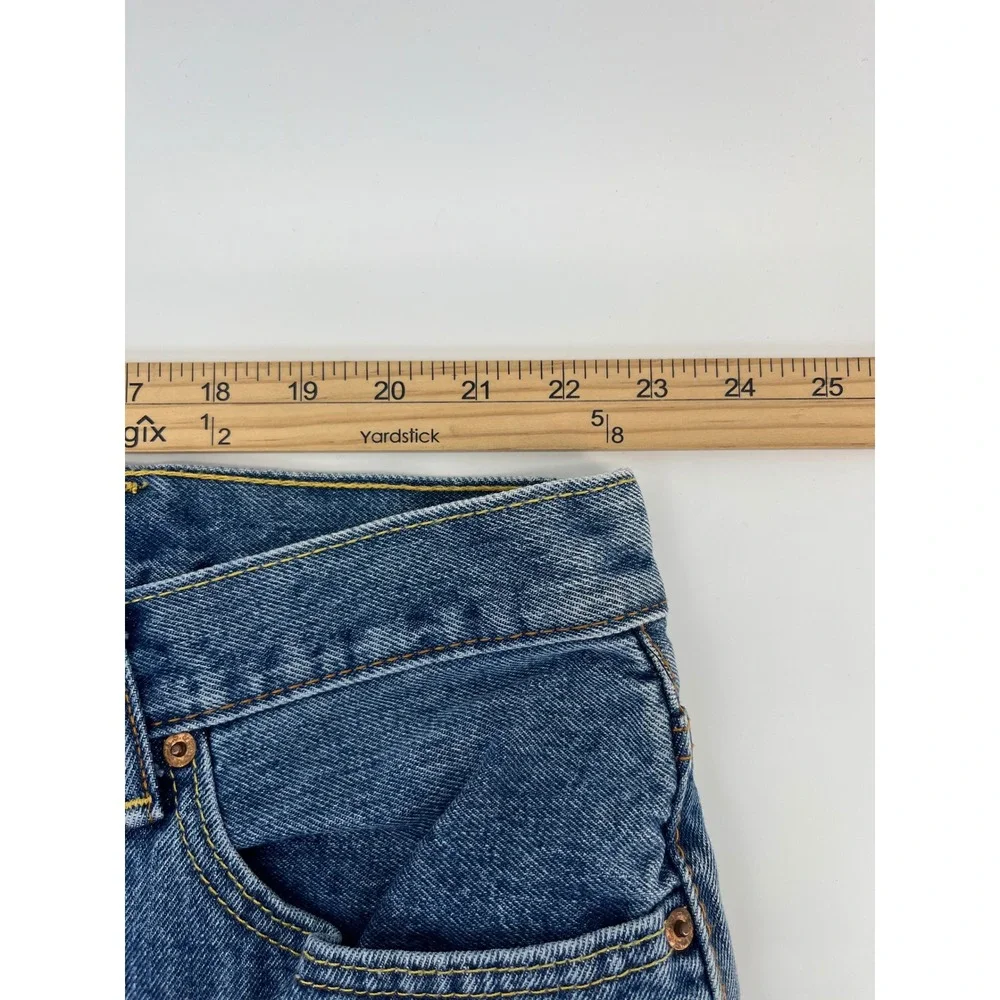 Levi's 505 Regular Fit Jeans Mens 48x32 Blue Medium Wash Denim Straight Leg